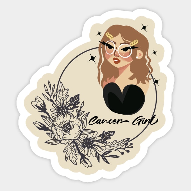 Cancer Girl Sticker by AirshipRebekah